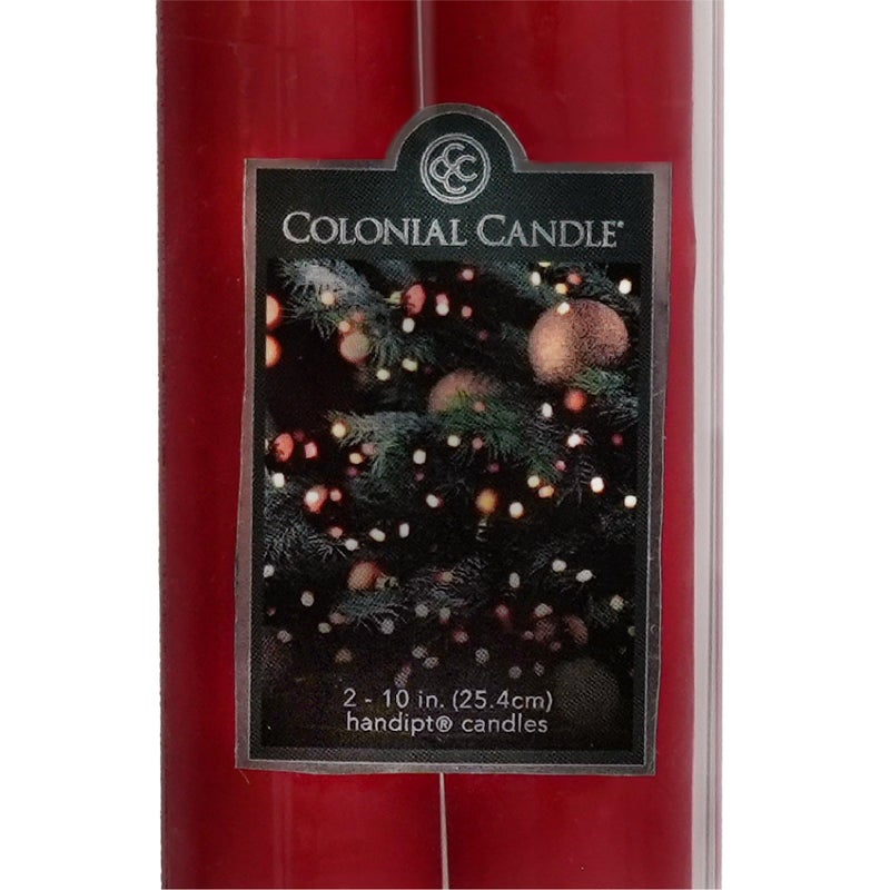 Colonial Candle Unscented Red Taper Candle, 10 inch, Pack of 2 - Up to 8 Hours Burn - Image 5