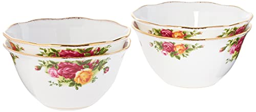 ROYAL ALBERT طقم سلطانيات رويال ألبرت روزز القديمة - 4 قطع، 4.3" - Image 5