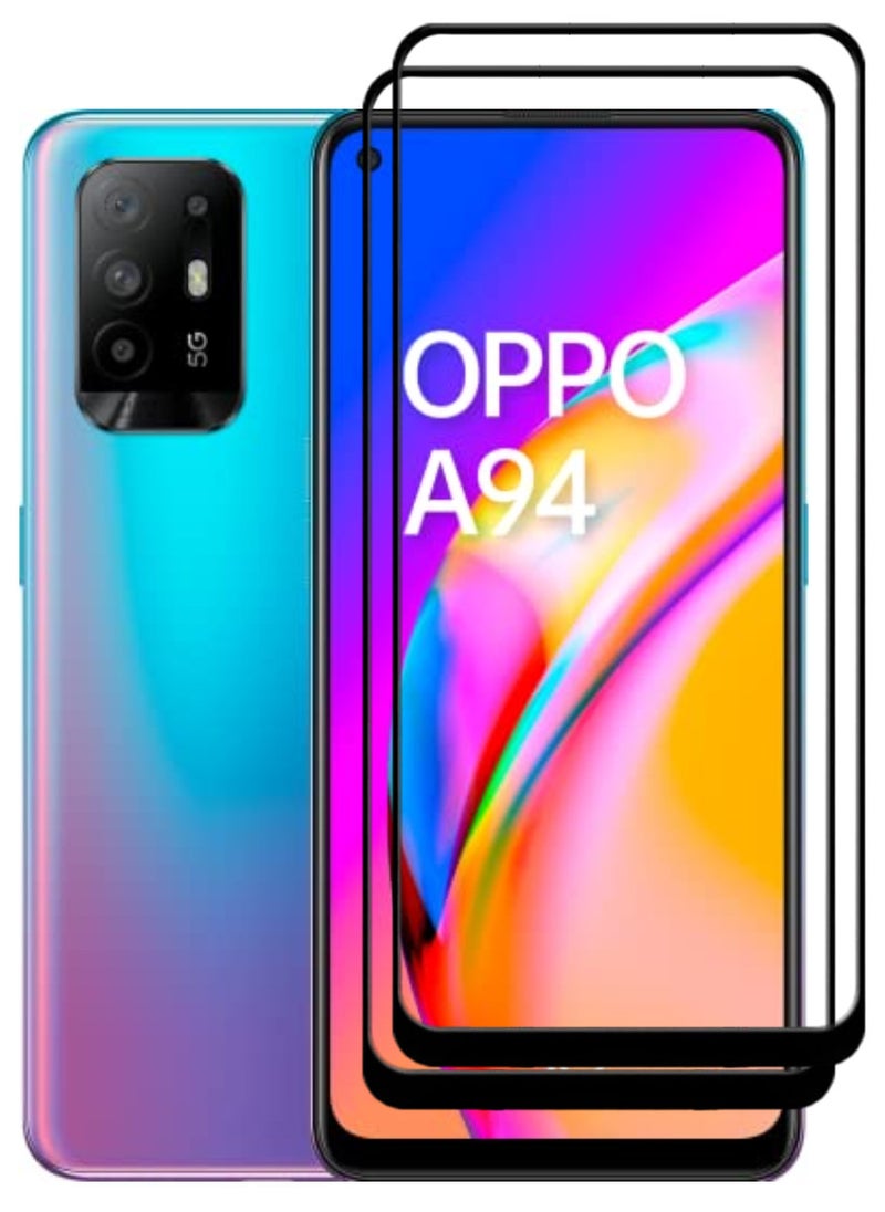 ACLIX 2 Pieces Antistatic ESD Dustproof Premium Quality High Definition Tempered Glass Screen Protector Designed For Oppo A94 5G - Image 1
