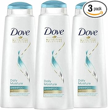 Dove 3 Pack of Dove Nutritive Solutions Daily Moisture Shampoo For Manageable and Silky Hair 400ml - Image 1