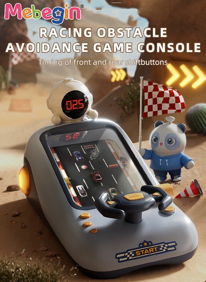 MEBEGIN Car Racing Adventure Toy with Steering Wheel and Timer, Cool Steering Wheel Toy with Light, Music and Sound Effect, Interactive Simulation Racing Game Toy, Simulated Driving Car Racing Games, Ideal Gift for Kids, 23*38*25cm - Image 2
