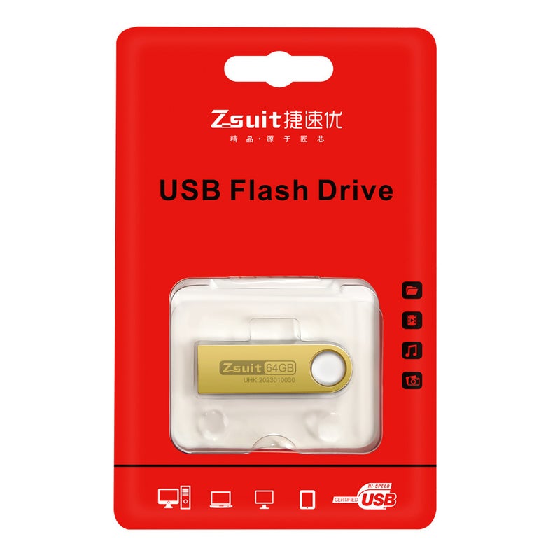 64GB Custom Logo Metal USB Flash Drives Black - Image 5