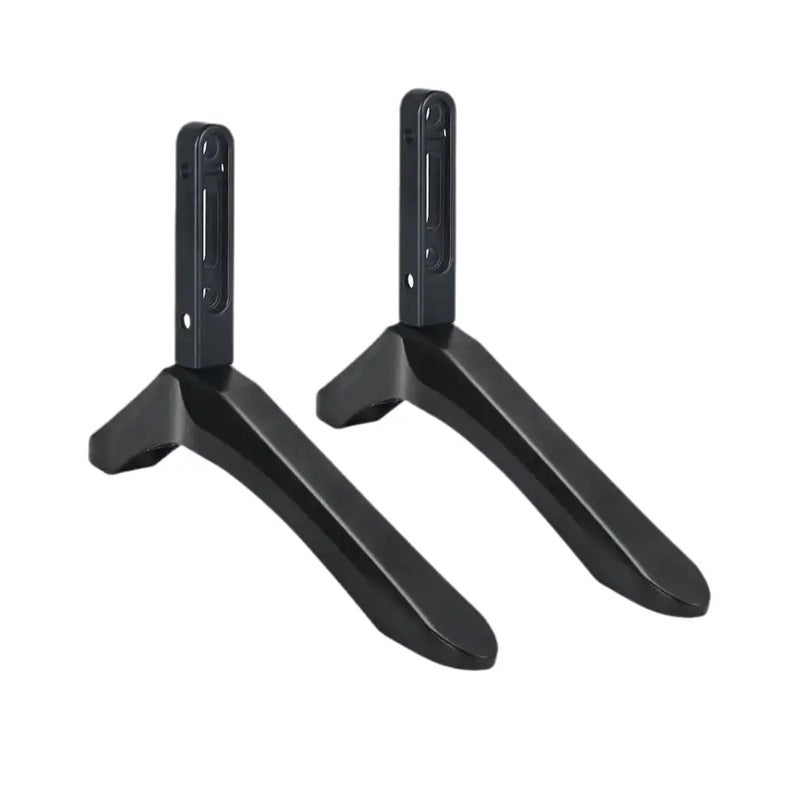 2Pcs Black Aluminum TV Stand Base For LCD TV Table Mount - Image 2