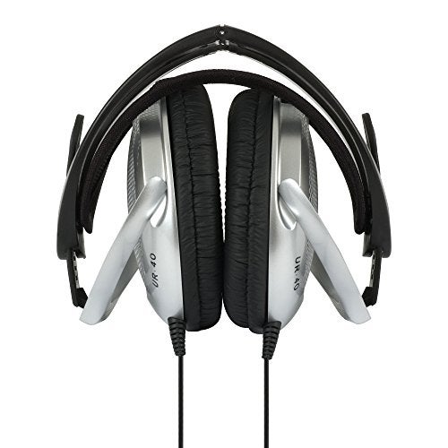 Koss UR40 Collapsible Over-Ear Headphones, Lightweight, Retro Style, Silver and Black - Image 2