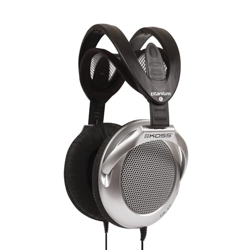 Koss UR40 Collapsible Over-Ear Headphones, Lightweight, Retro Style, Silver and Black - Image 5