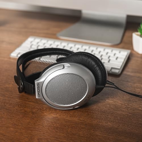 Koss UR40 Collapsible Over-Ear Headphones, Lightweight, Retro Style, Silver and Black - Image 3