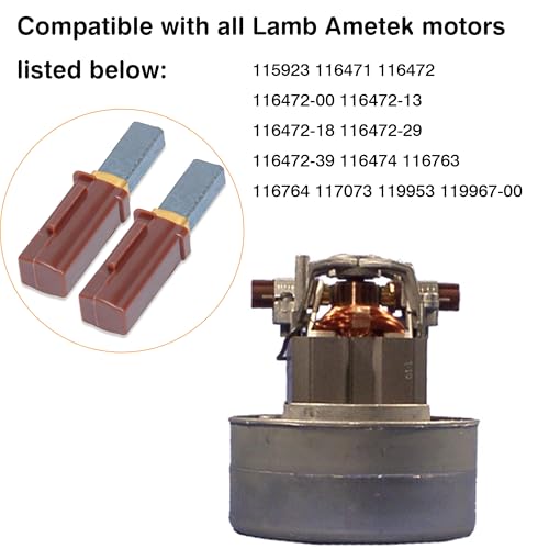 Lidajida Carbon Brush Replacement 833392-67 3339211 33392-11, Vacuum Motor Carbon Brushes for Ametek Lamb 115923 116471 116472 116472-00 116472-13 116472-18 116472-29 116472-39 116474 116763-2 Pack - Image 4
