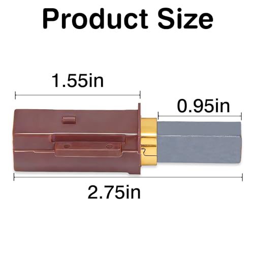 Lidajida Carbon Brush Replacement 833392-67 3339211 33392-11, Vacuum Motor Carbon Brushes for Ametek Lamb 115923 116471 116472 116472-00 116472-13 116472-18 116472-29 116472-39 116474 116763-2 Pack - Image 3