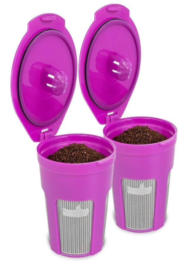 Perfect Pod Cafe Fill Deluxe 1-Stream Reusable K Cup by Perfect Pod - Compatible with Keurig 1.0 2.0 Plus K-Duo K-Mini K-Select K-Compact K-Elite and Select Single Serve Coffee Makers (2) - Image 1