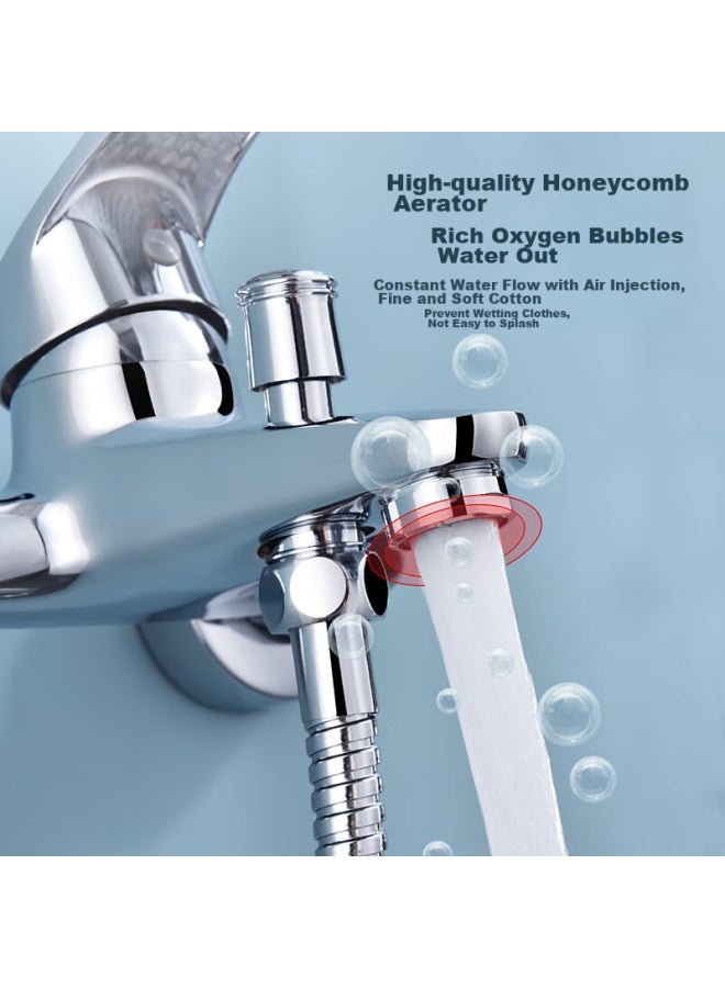 Larsd Shower Faucet Mixer Valve Set, Bathroom Cold And Hot Three-way Shower Switch, Bathtub Mixer Faucet Ld10203 - Image 2