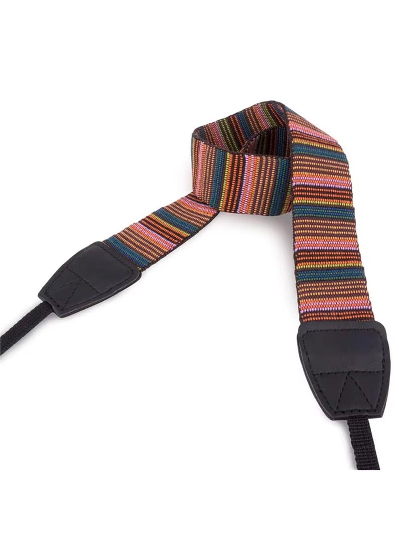 Camera Neck Strap for SLR DSLR Color Stripes - Image 2