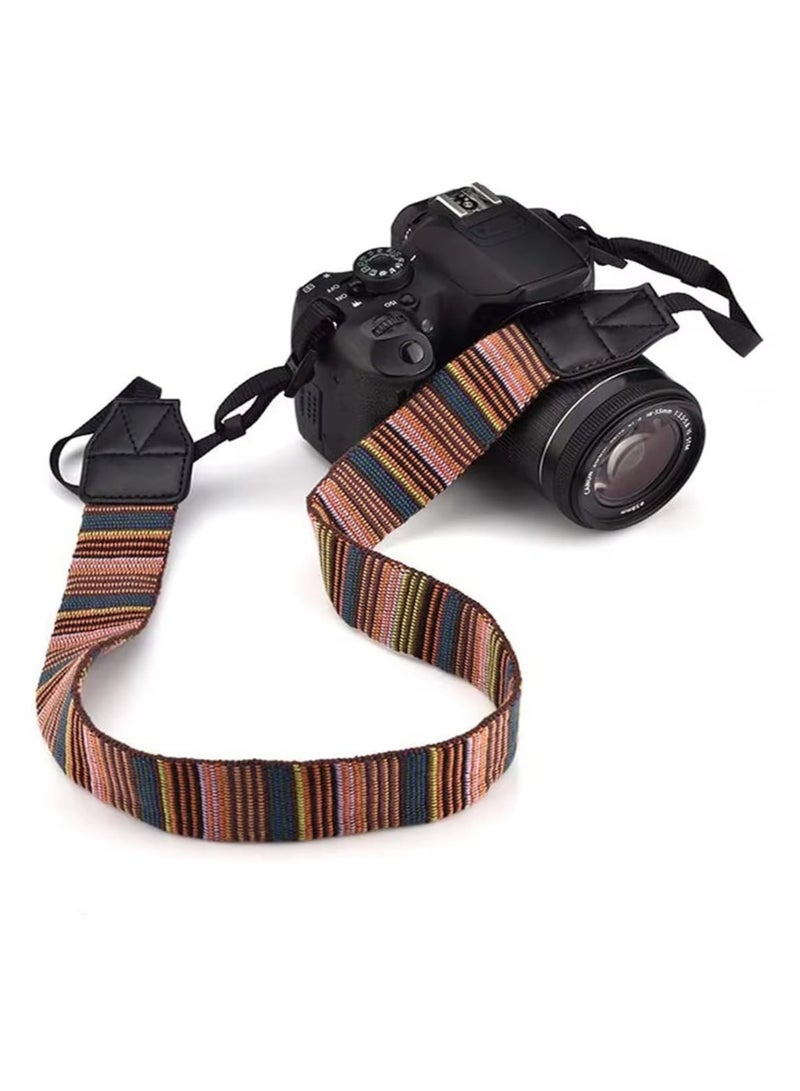 Camera Neck Strap for SLR DSLR Color Stripes - Image 5