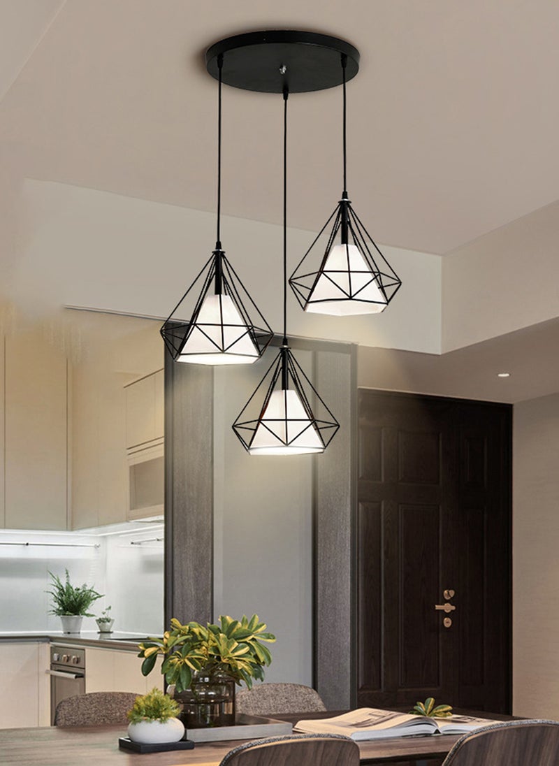 Modern and Simple LED 3-Color Light-Adjustable Chandelier, Suitable for Homes, Restaurants, and Bars