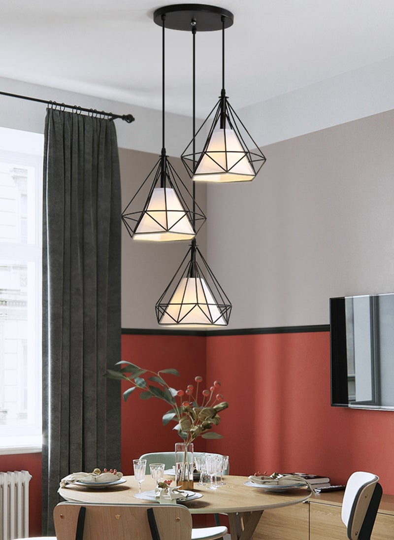 Modern and Simple LED 3-Color Light-Adjustable Chandelier, Suitable for Homes, Restaurants, and Bars