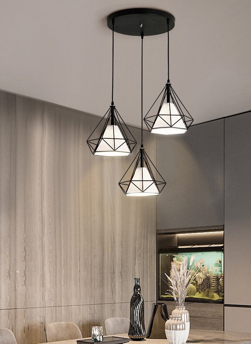 Modern and Simple LED 3-Color Light-Adjustable Chandelier, Suitable for Homes, Restaurants, and Bars