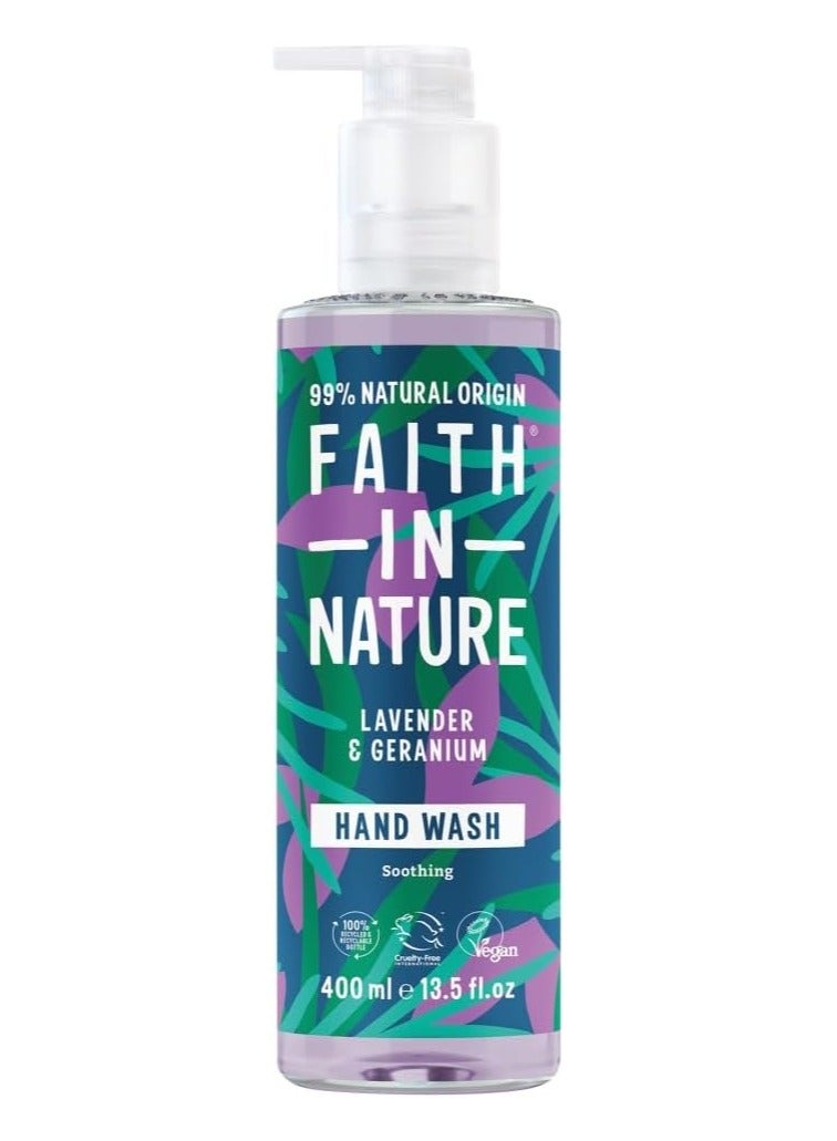 Faith in Nature Hand Wash With Lavender And Geranium - Image 1
