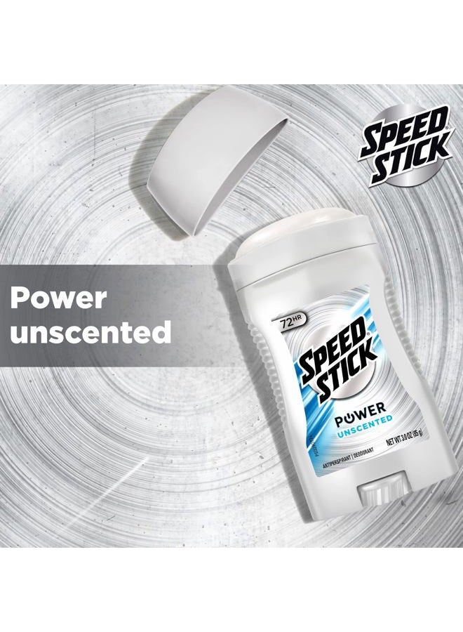 Speed Stick Men's Antiperspirant Deodorant, Unscented, 3 Ounce, 4 Pack - Image 5