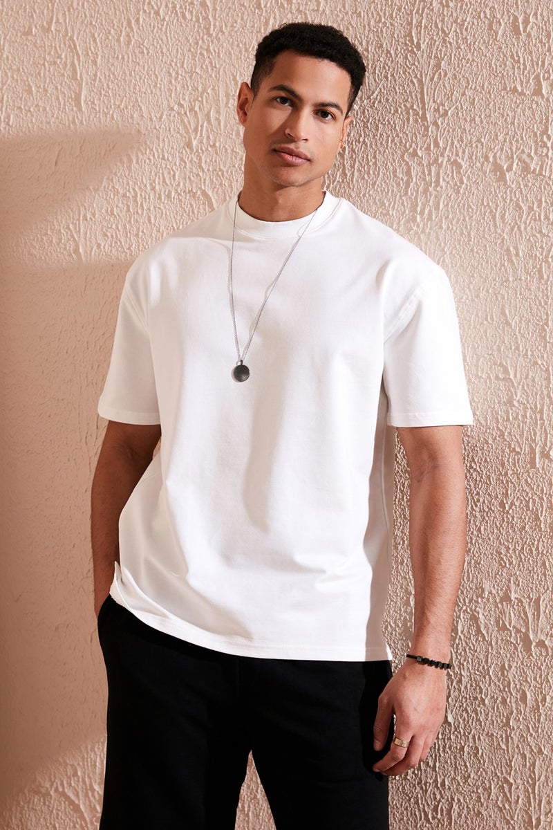 Buratti Cotton Crew Neck Relaxed Fit Basic T Shirt Men's T Shirt 5902610  - Image 1