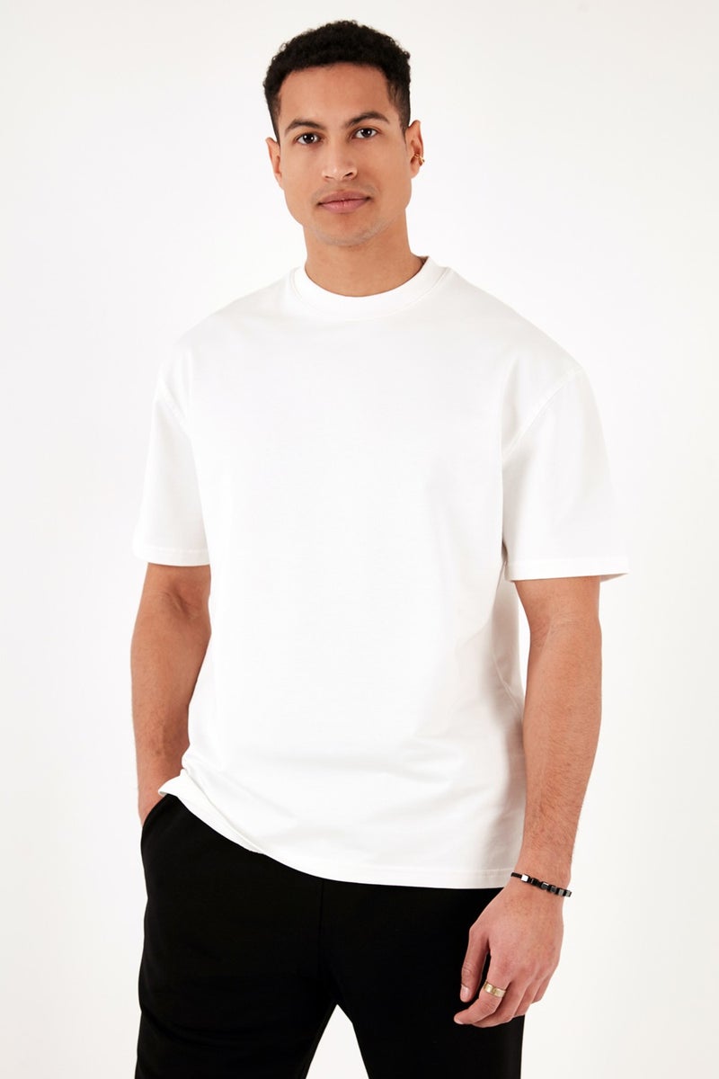 Buratti Cotton Crew Neck Relaxed Fit Basic T Shirt Men's T Shirt 5902610  - Image 2