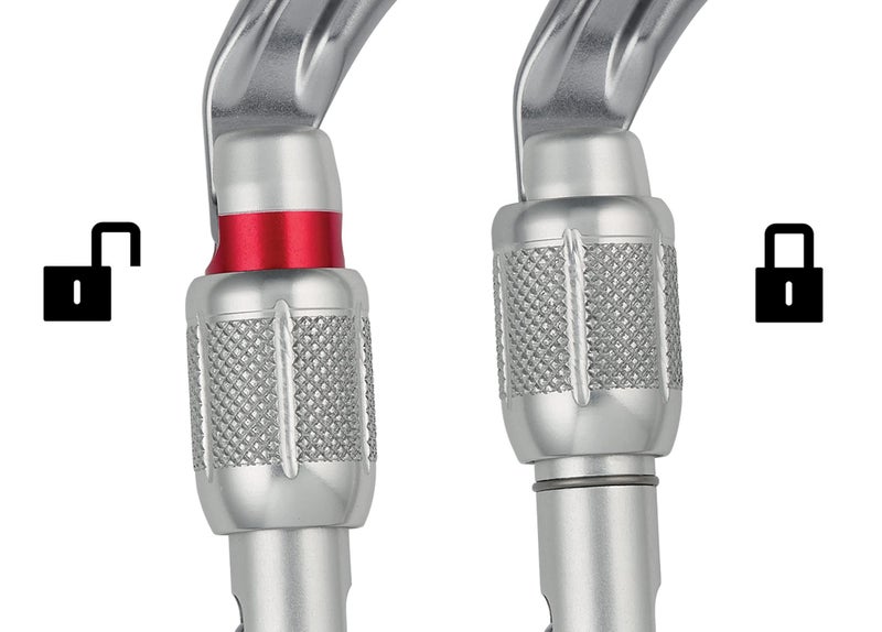 Petzl OK Carabiner - Oval Carabiner for Use with Pulleys and Ascenders for Climbing and Glacier Travel - Screw-Lock - Image 5