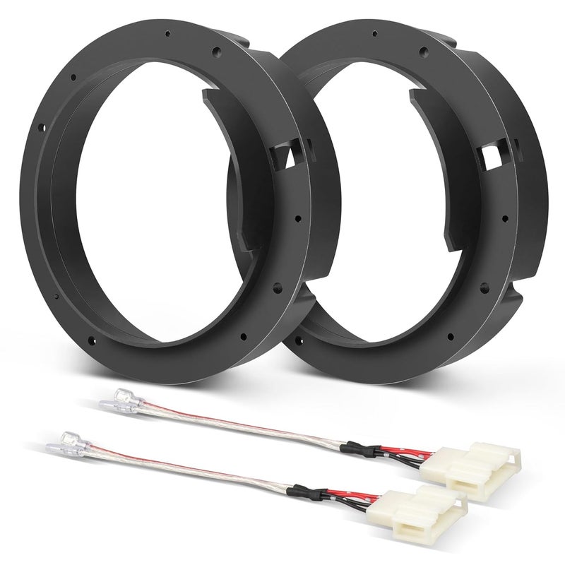 Nuith Door Speaker Adapter Bracket 6.5 with Wiring Harness Connector for VW Models - Image 1
