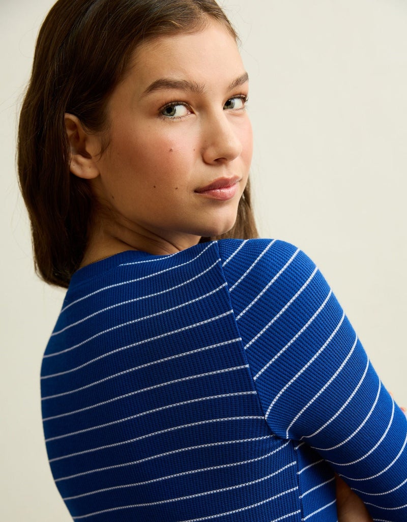 American Eagle AE Soft & Sexy Waffle Long-Sleeve T-Shirt - Image 4