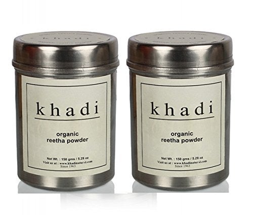 Khadi Herbal Khadi Natural Organic Reetha Powder 150 gm pack of 2