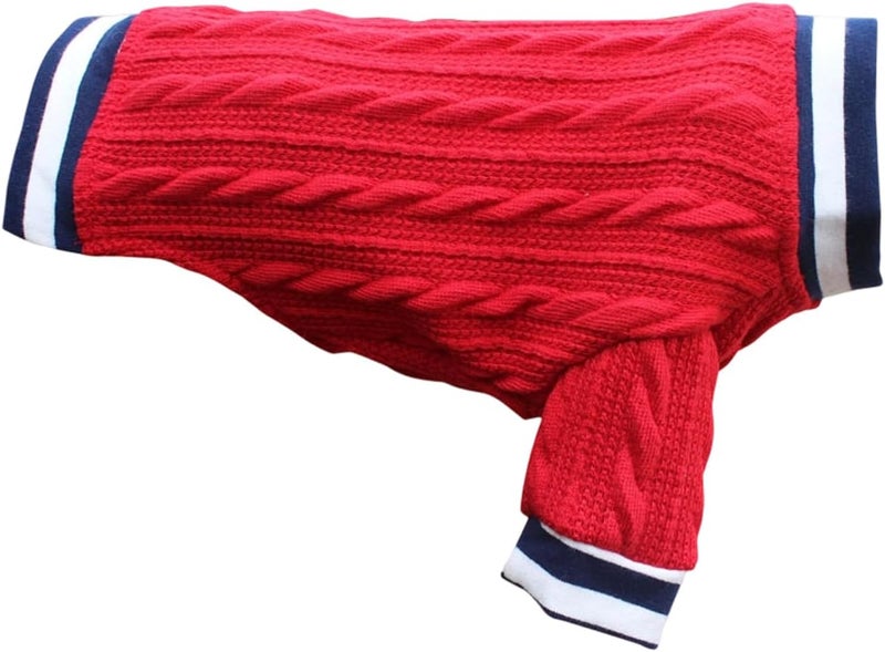 Dog Winter Apparel Knitted Sweater Boy Girl Dogs for Indoor and Outdoor Use Sweater Clothes Outfit Pet Polyester Dog Outfit - Image 1