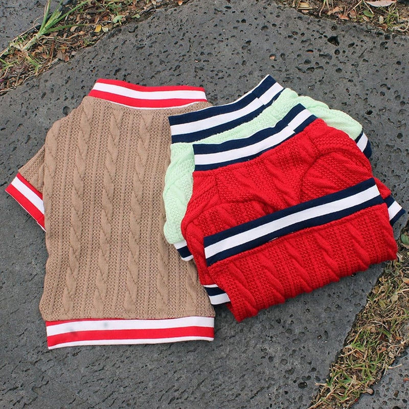 Dog Winter Apparel Knitted Sweater Boy Girl Dogs for Indoor and Outdoor Use Sweater Clothes Outfit Pet Polyester Dog Outfit - Image 5