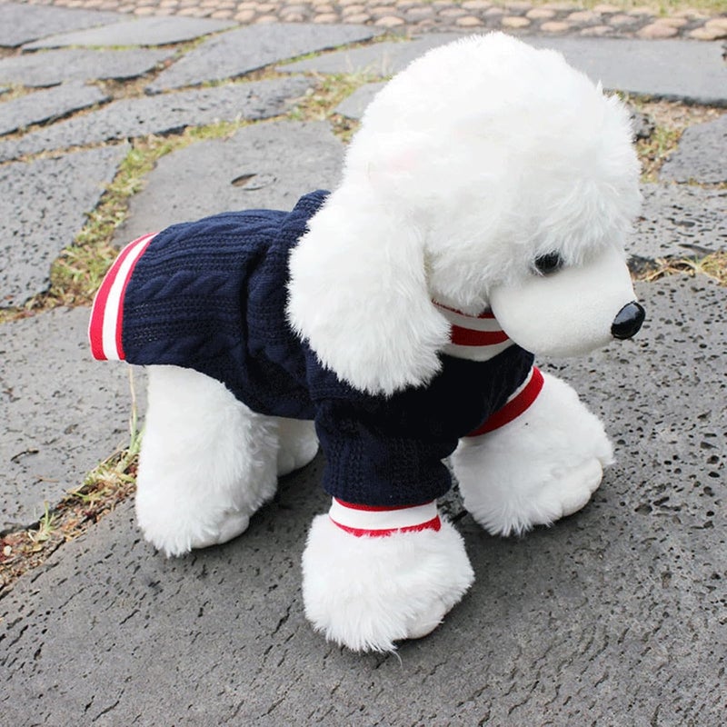 Dog Winter Apparel Knitted Sweater Boy Girl Dogs for Indoor and Outdoor Use Sweater Clothes Outfit Pet Polyester Dog Outfit - Image 2