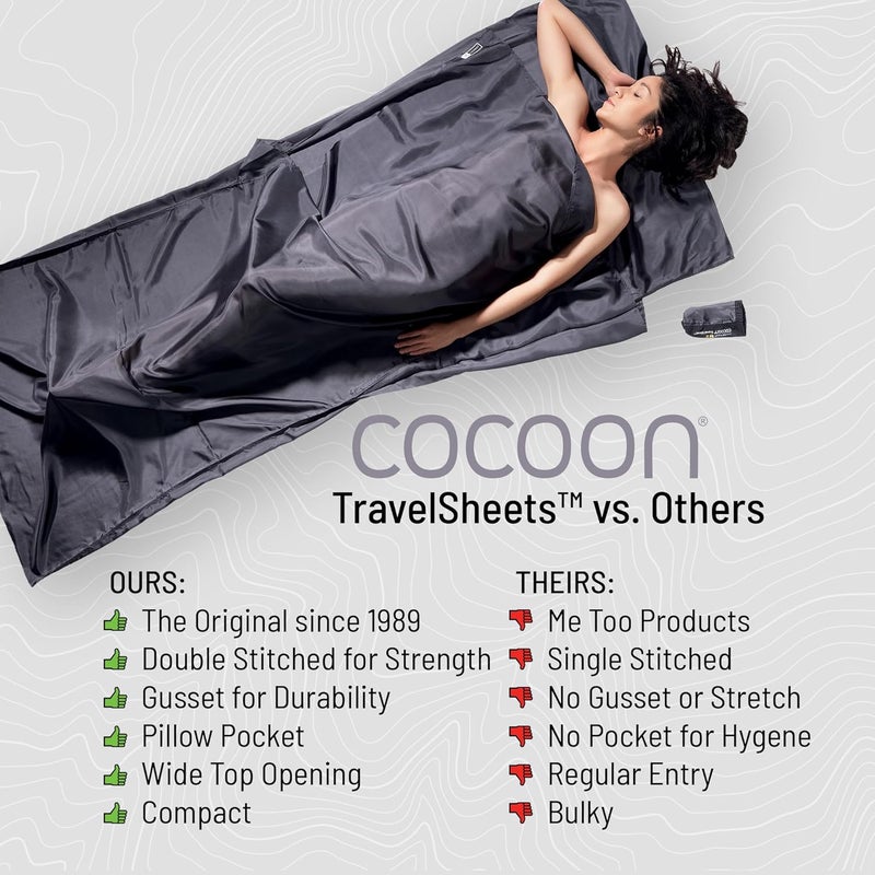 Cocoon - Ripstop Thermolite Dual Liner TravelSheet - Blue - Image 2