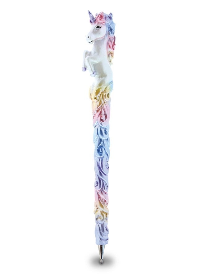 Planet Pens قلم حبر جاف بتصميم يونيكورن لامع من بلانيت بينز - قلم يونيكورن لطيف بحبر أسود، قلم فريد من نوعه للبنات، مناسب لأدوات الأطفال المكتبية ولأدوات المكتب للكبار، قلم مبتكر لتزيين مكتبك - Image 1
