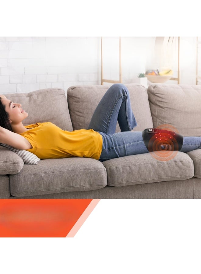 مدلك ركبة لاسلكي مع حرارة واهتزاز – لفافة تدفئة قابلة للتعديل للركبة والمرفق والكتف - Image 3