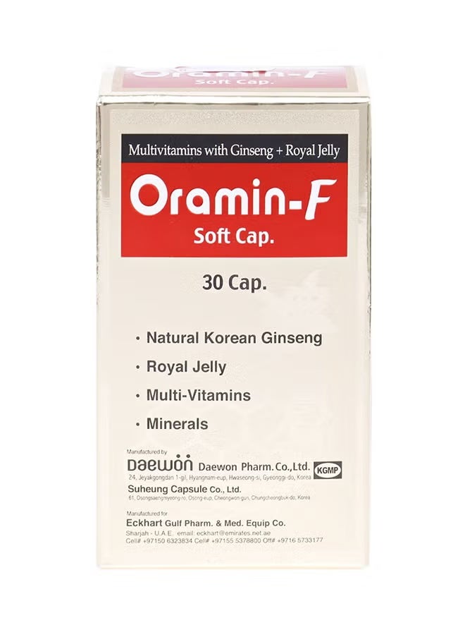 Oramin-F Multivitamin - Pack Of 30 Capsules