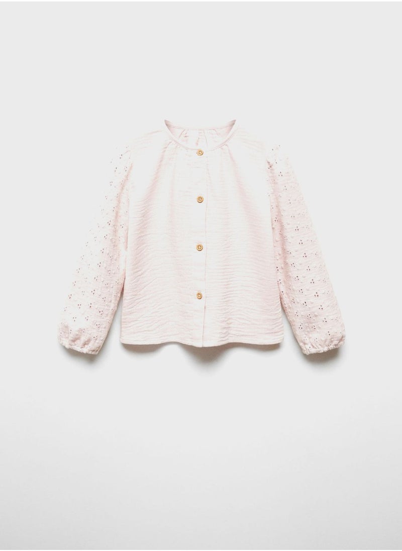 MANGO - Infant Embroidered Top - Image 1