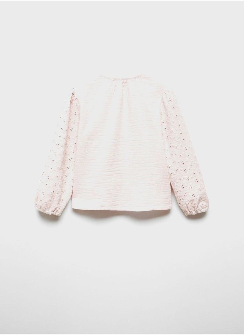 MANGO - Infant Embroidered Top - Image 1