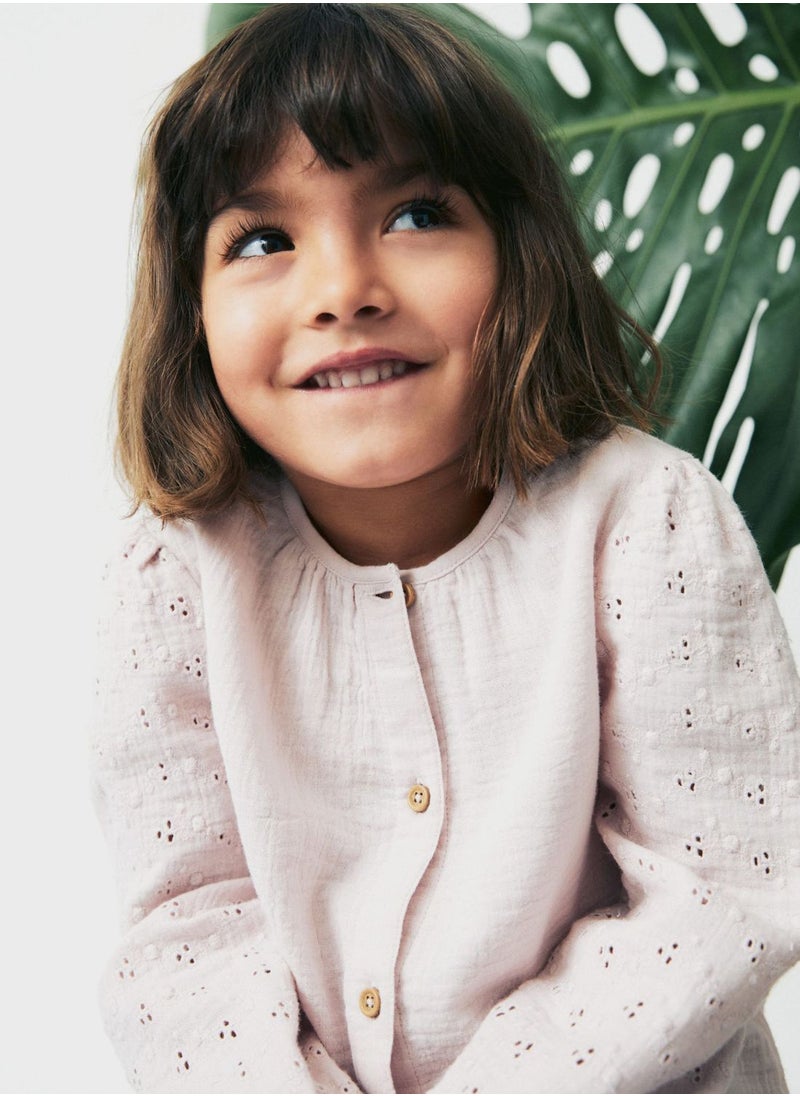 MANGO - Infant Embroidered Top - Image 1
