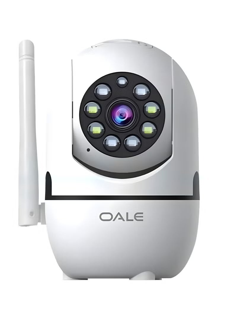 OALE iHome 05 Smart Wireless Security Camera 1080P Full HD, 355° Pan & Tilt, Two-Way Audio, Night Vision, Motion Detection, Remote Monitoring, Indoor Home Surveillance Camera - Image 1