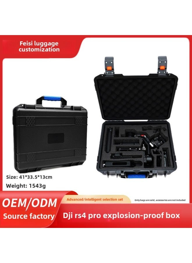 For DJI RS 4 Pro Handheld SLR PTZ Stabilizer Explosion-proof Box ABS Safe Storage Box-Color:Suitable For Rs 4 Pro Photography Gimbal Explosion-proof Box-Size:41*33.5*13cm (please Contact Customer Service For Customization)  - Image 2