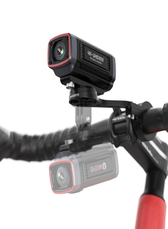 AKEEYO AKY-710S Bike Camera with Mount, 4K 28fps, 2K 55fps, Wide-Angle 142°,IP67,5MP,Loop & Emergency Recording,Parking Monitor,Bicycle,Outdoor Sports,Rechargeable,GPS,64GB Card Included - Image 1