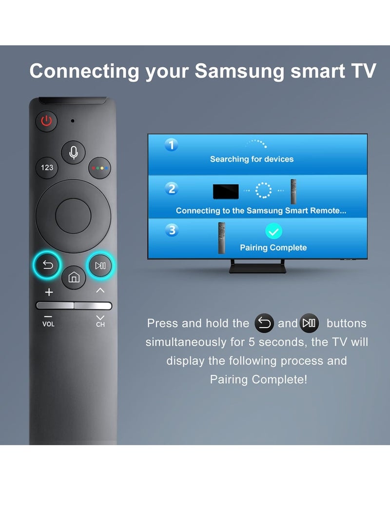 ELTRAZONE Replacement Voice Remote Control for Samsung TV, New Upgraded BN59-1266A Remote Control for Samsung Smart TV with Voice Function - With Battery - Image 3