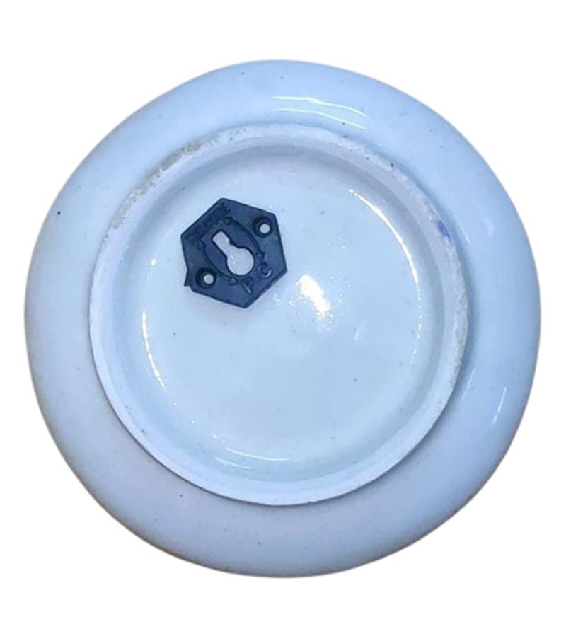 Craft Park Blue Pottery Ceramic Wall Hanging Decorative Handmade 8 Inch Round Plate CPDP8 - Image 4