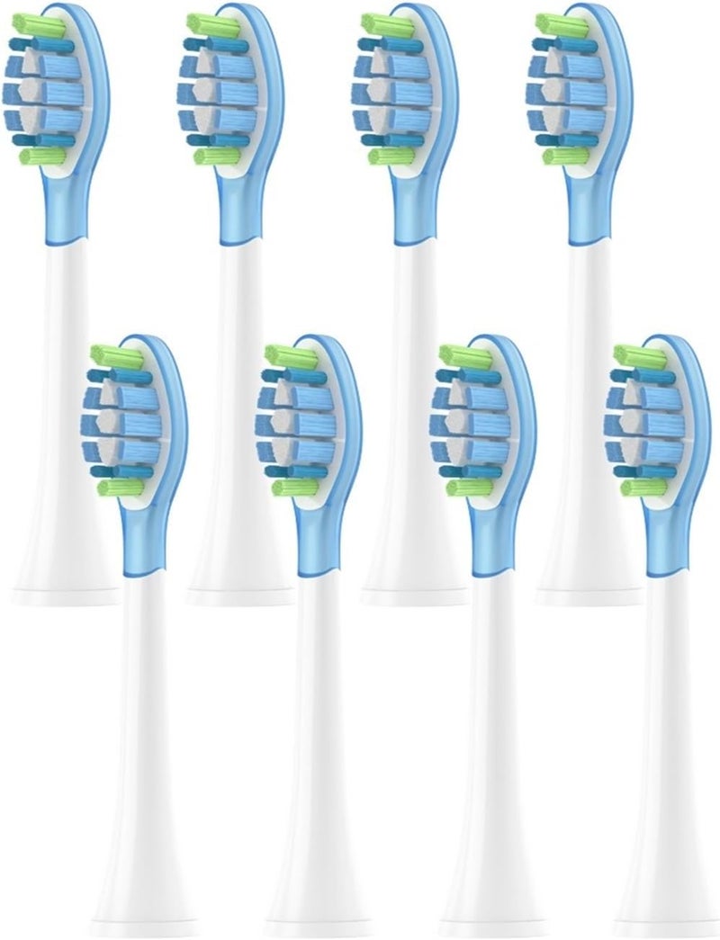 رؤوس فرشاش أسنان قابلة للتغيير، متوافقة مع رؤوس الفرشاش الكهربائية من Philip Sonicare طرازات 1100، 2100، 4100، 5100، 5300، 6100، 7500 (8A1) - Image 2