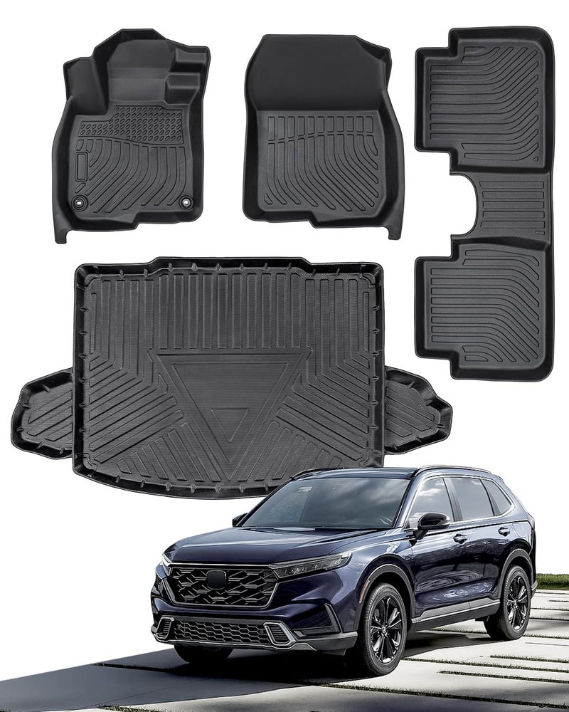Upgrade Floor Mats Cargo Liner for Honda CRV 20172022 Floor Liners for CRV 20222017 AllWeather Floor Mats Trunk Mat for Honda CRV Accessories