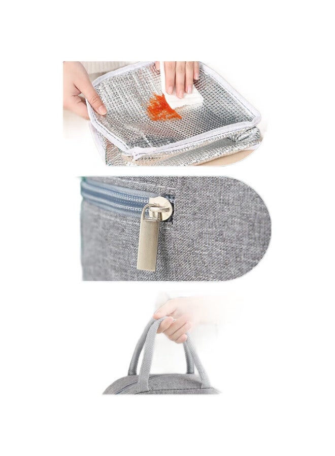 Mengting Insulated Lunch Bag With Food Container Storage Bag, Travel Picnic Bag, Student Meal Bag, Bento Bag, Large Insulated Lunch Bag - Image 2