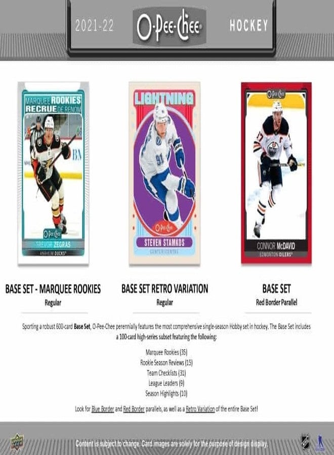 Upper Deck 2021 2022 Upper Deck O Pee Chee Hockey Series Sealed Blaster Box of Packs with Chance for Short Printed Rookies and Stars plus Blaster EXCLUSIVE Yellow Bordered Tallboys - Image 4