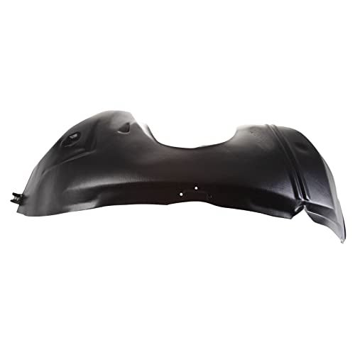 TRQ Front Right Inner Fender Liner Black Passenger Side Compatible with 2000-2007 Ford Focus FO1251107 - Image 2