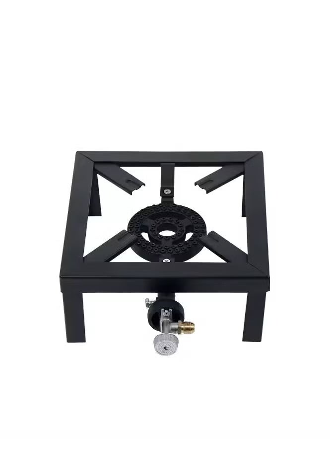 موقد غاز حديدي قوي للطبخ – عين واحدة بتصميم ثابت ومتين مثالي للرحلات والاستخدام الخارجي - Image 4