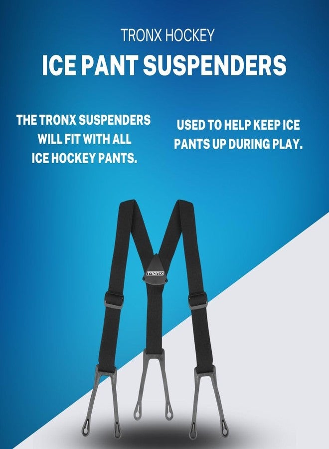 TronX Ice Hockey Pant Suspenders (Junior (22" - 30" Waist)) - Image 2