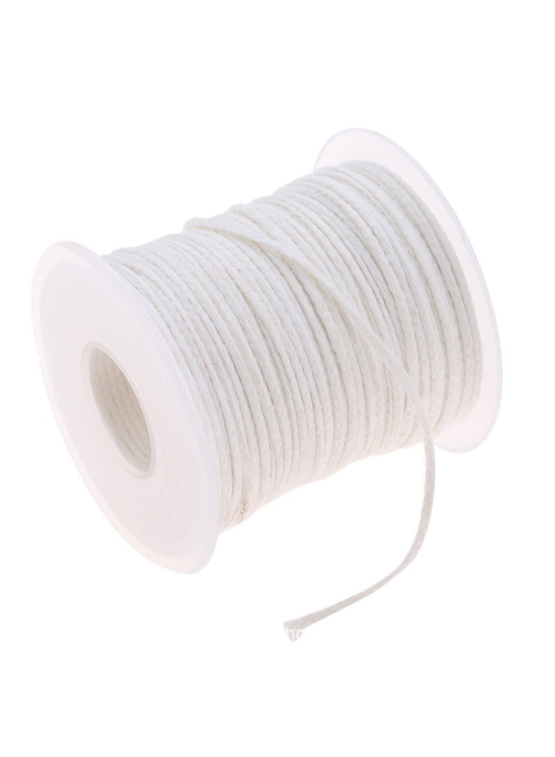 61m Candle Wick, 24 Ply Braided Cotton Candle Wicks Core Candle Making Kit, Wick String Line Universal Wick Spool Natural Material Handmade Candle Supplies for Candle Making Candle DIY  - Image 1